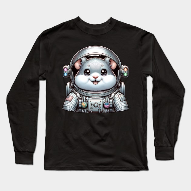 Hamster Astronaut Long Sleeve T-Shirt by E